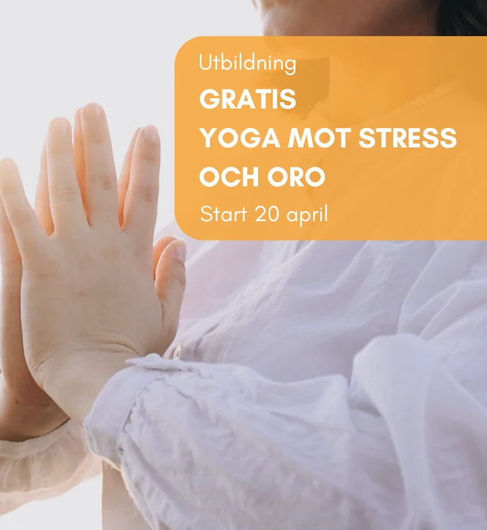 Yoga mot stress och oro. Gratis yogautbildning i tre delar.